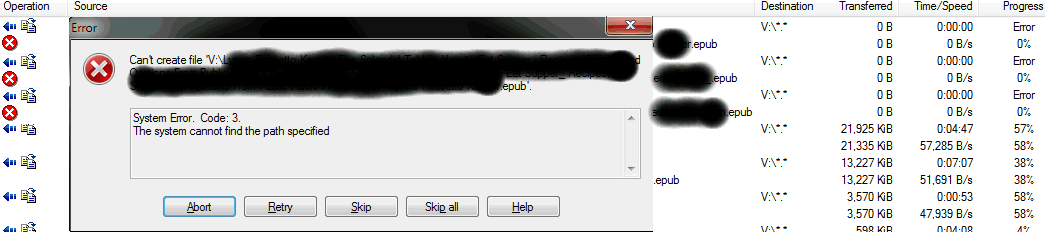 Can't create file system error - code 3.png