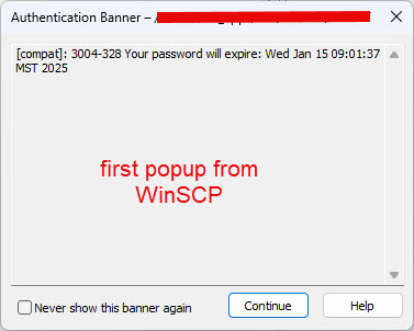 1st WinSCP popup - password reset msg from server.jpg